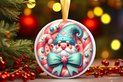 Round Christmass Ornament PNG Product Image 1