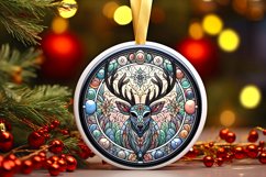 Round Christmas Ornament Sublimation|Clipart Product Image 1