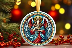 Round Christmas Ornament Sublimation|Clipart Product Image 1
