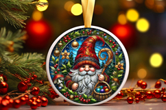 Round Christmass Ornament PNG Product Image 1