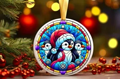 Round Christmas Ornament Sublimation|Clipart Product Image 1