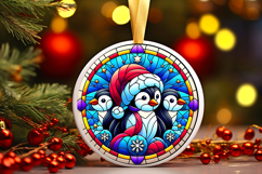 Round Christmass Ornament PNG Product Image 1