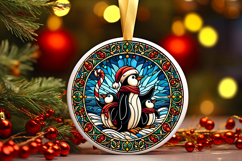 Round Christmass Ornament PNG Product Image 1