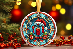 Round Christmass Ornament PNG Product Image 1
