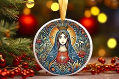 Round Christmas Ornament Sublimation|Clipart Product Image 1