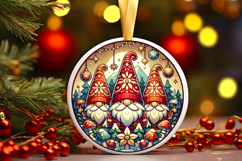 Round Christmass Ornament PNG Product Image 1