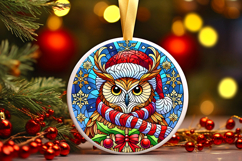 Round Christmass Ornament PNG Product Image 1