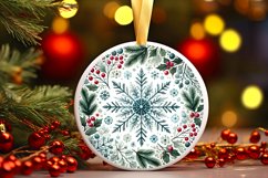 Round Christmas Ornament Sublimation|Clipart Product Image 1