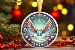 Round Christmass Ornament PNG Product Image 1