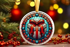 Round Christmas Ornament Sublimation|Clipart Product Image 1