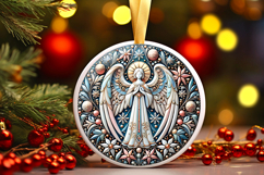 Round Christmass Ornament PNG Product Image 1