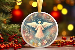 Round Christmass Ornament PNG Product Image 1