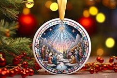 Round Christmas Ornament Sublimation|Clipart Product Image 1