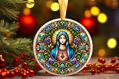 Round Christmas Ornament Sublimation|Clipart Product Image 1