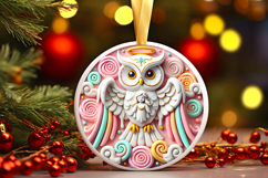 Round Christmass Ornament PNG Product Image 1