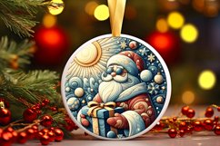 Round Christmas Ornament Sublimation|Clipart Product Image 1
