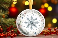 Round Christmas Ornament Sublimation|Clipart Product Image 3