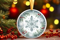 Round Christmas Ornament Sublimation|Clipart Product Image 3