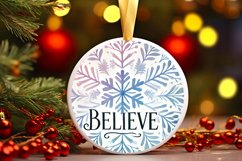 Round Christmas Ornament Sublimation|Clipart Product Image 1