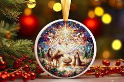 Round Christmas Ornament Sublimation|Clipart Product Image 1