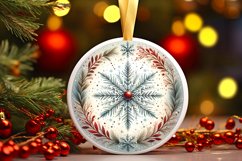 Round Christmas Ornament Sublimation|Clipart Product Image 1