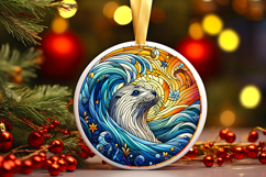 Round Christmass Ornament PNG Product Image 1