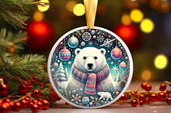 Round Christmass Ornament PNG Product Image 1