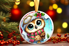 Round Christmass Ornament PNG Product Image 1
