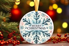 Round Christmas Ornament Sublimation|Clipart Product Image 1