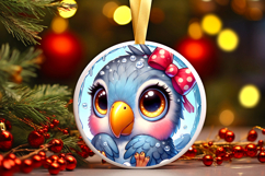 Round Christmass Ornament PNG Product Image 1