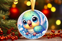 Round Christmass Ornament PNG Product Image 1