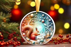Round Christmas Ornament Sublimation|Clipart Product Image 1