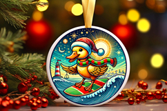 Round Christmass Ornament PNG Product Image 1