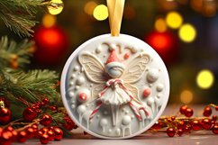 Round Christmas Ornament Sublimation|Clipart Product Image 1