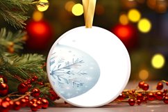 Round Christmas Ornament Sublimation|Clipart Product Image 1