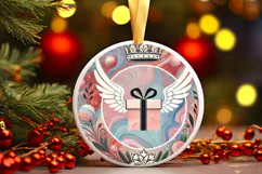 Round Christmass Ornament PNG Product Image 1