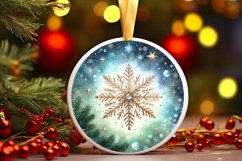 Round Christmas Ornament Sublimation|Clipart Product Image 3