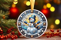 Round Christmas Ornament Sublimation|Clipart Product Image 1