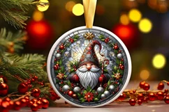 Round Christmas Ornament Sublimation|Clipart Product Image 2
