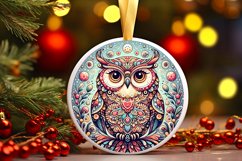 Round Christmas Ornament Sublimation|Clipart Product Image 1