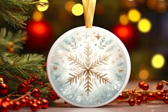 Round Christmas Ornament Sublimation|Clipart Product Image 1