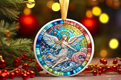 Round Christmass Ornament PNG Product Image 1