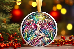 Round Christmass Ornament PNG Product Image 1