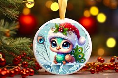 Round Christmas Ornament Sublimation|Clipart Product Image 1