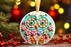Round Christmas Ornament Sublimation|Clipart Product Image 2