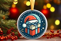 Round Christmas Ornament Sublimation|Clipart Product Image 1