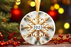 Round Christmas Ornament Sublimation|Clipart Product Image 1