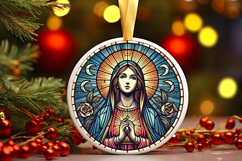 Round Christmass Ornament PNG Product Image 1