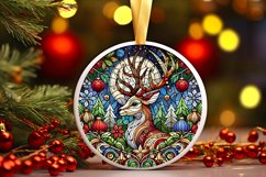Round Christmas Ornament Sublimation|Clipart Product Image 1
