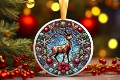 Round Christmas Ornament Sublimation|Clipart Product Image 1